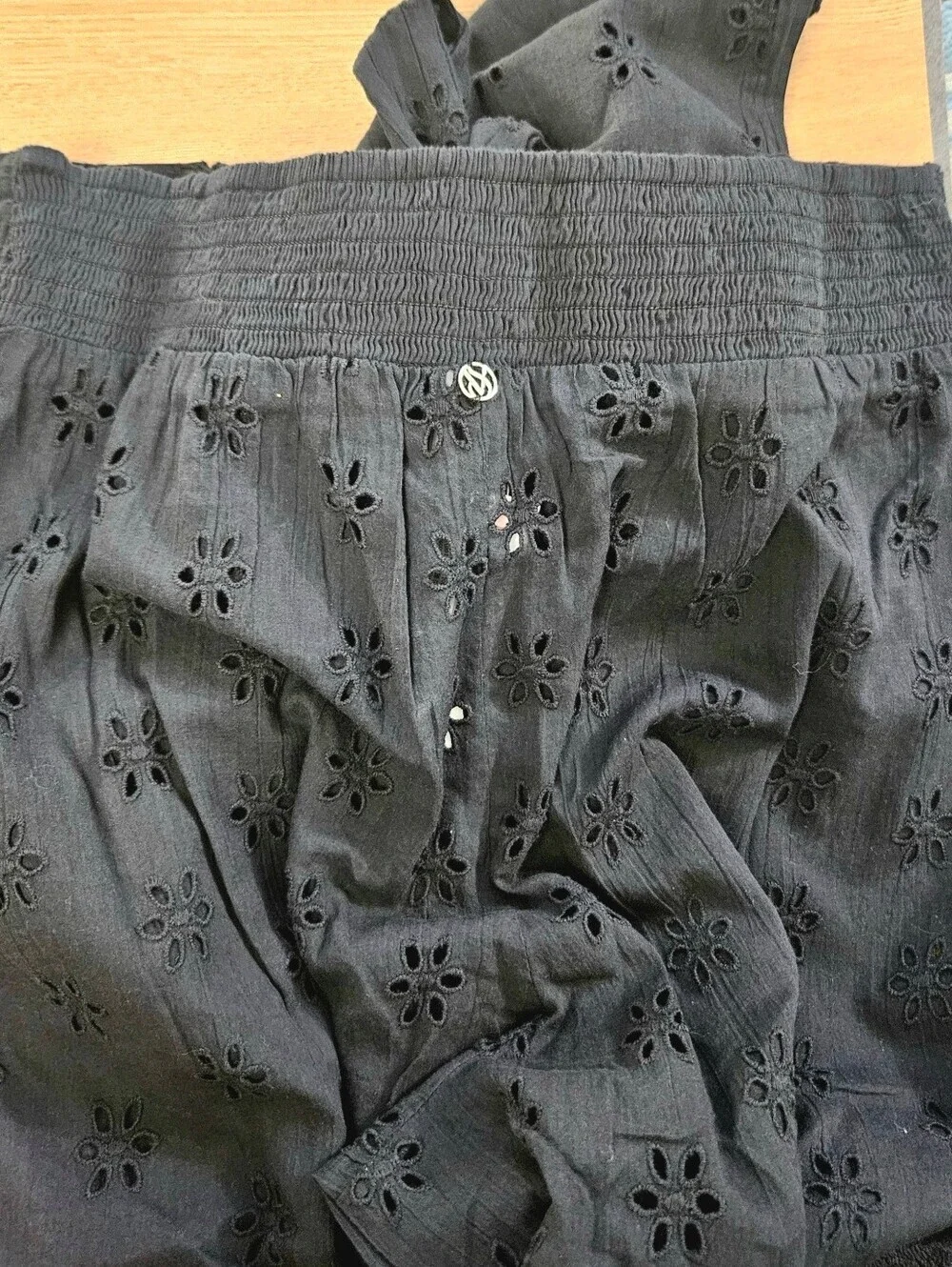 Victoria's Secret SWIM Beachwear Eyelet Wide Leg Pants NEW MED Msrp $85 Coverup